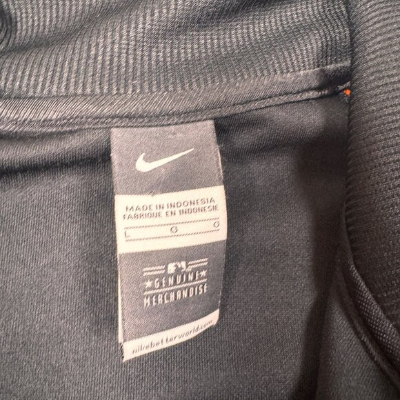 Nike San Francisco Giants Mens Medium Full-Zip Jacket Black/Orange Polyester - Picture 3 of 5